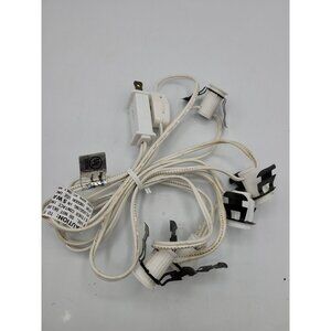 C7 5 SOCKET LIGHT CORD SET FOR DEPT 56 LEMAX CHRISTMAS VILLAGE BUILDINGS White